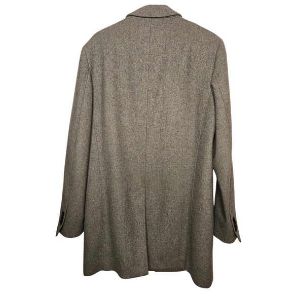 WEATHER REPORT Electric Grandpa Preppy Light Gray Wool Blend Peacoat Jacket Coat - Picture 3 of 11